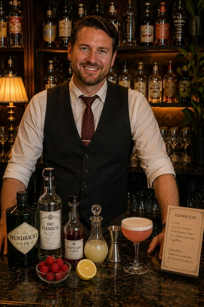 Portrait de Barman du Clover Club